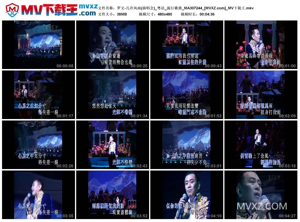 罗文-几许风雨(演唱会)_粤语_流行歌曲_MA307244